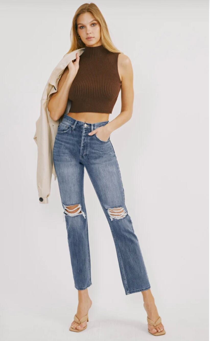 KANCAN NWT Dixon Ultra High Rise 90's Boyfriend Jeans // 30